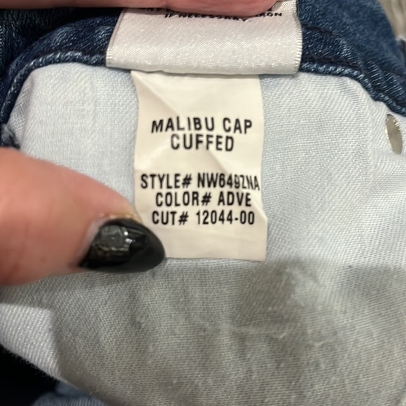 Y2K Hudson Jeans size 29 Malibu Cap Cuffed - Picture 5 of 5